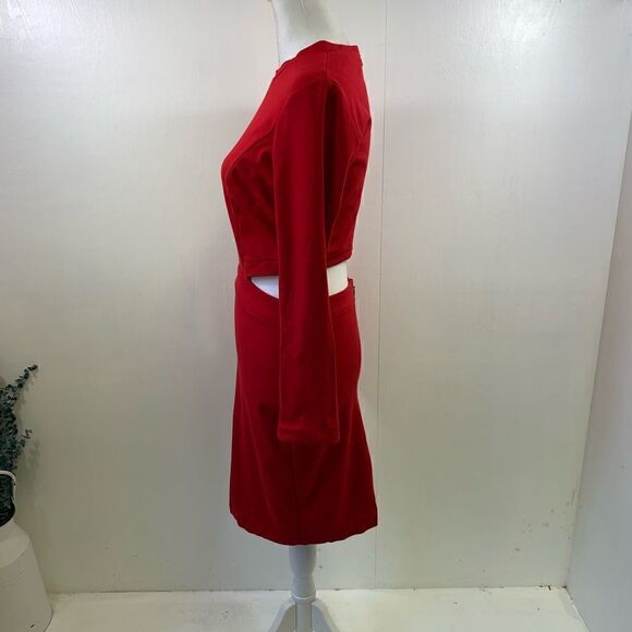 Amanda Uprichard Red Minka Dress Size S - Picture 3 of 10